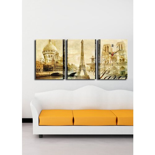 Wallity zidni sat 3P3040CS-27, 96x40 cm, 3 dela Slike