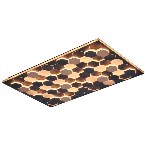 CINQUE črna led stropna svetilka z glasovnim upravljanjem s pomočjo mobilne aplikacije s kovinskim senčilom 70x115 cm cifavo – Cene