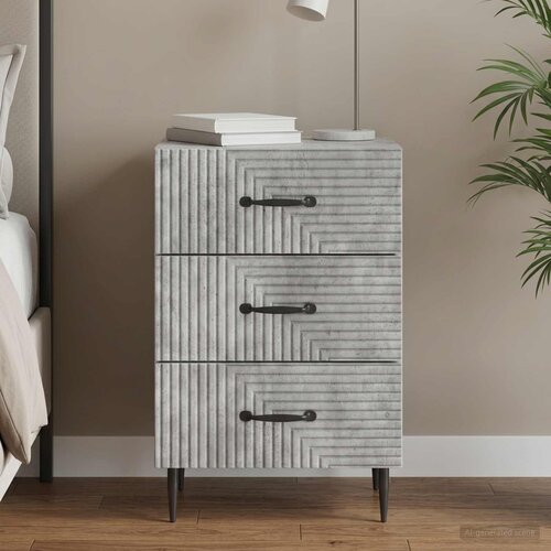  Noćni ormar Betonska siva 43 x 41 x 66,5 cm Konstruirano drvo Cijene