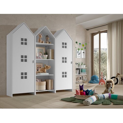 Vipack Bela odprta otro&amp;scaron;ka garderobna omara 173x171,5 cm CASAMI BRUGES &amp;ndash; Slike