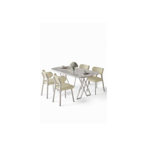 Hanah home Trpezarijski set, 5 dijelova, svijetlozelena Cijene