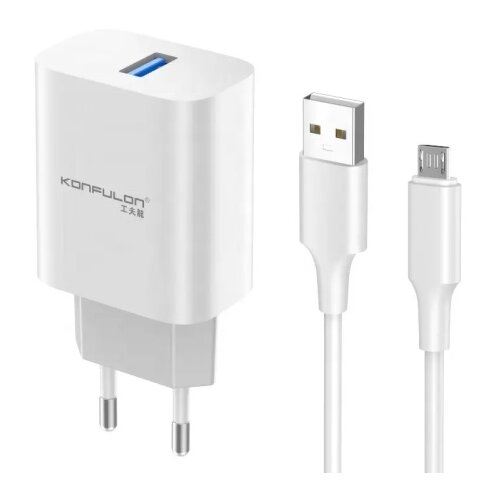 Konfulon C87 kućni punjač usb+mikro Px22 brzi 5V/3A Slike