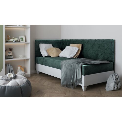 Molarem Home Dječji tapecirani krevet LAGOS III- 200x90 cm - Madrac T21 pjena Slike