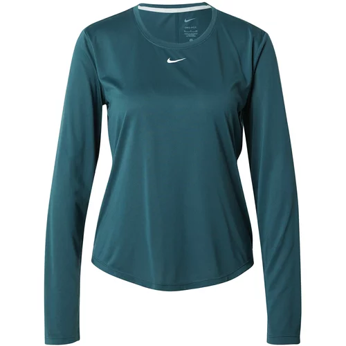 Nike Tehnička sportska majica 'One' smaragdno zelena / bijela
