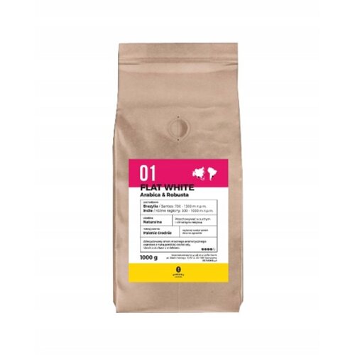 8GRAMS Flat White Arabica, Robusta roasted coffee beans, 1 kg Slike