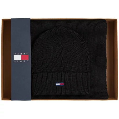 Tommy Hilfiger Komplet kapa in bandana Tjw Flag Beanie And Scarf AW0AW15482 Black BDS