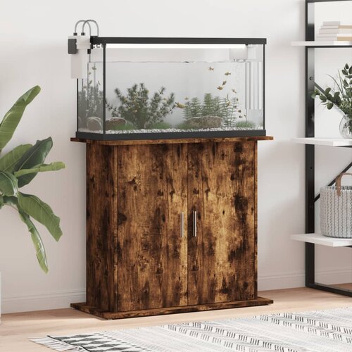  Stalak za akvarij boja hrasta 81 x 36 x 73 cm konstruirano drvo Cijene