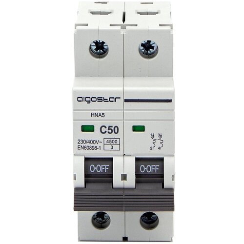 Aigostar Dvopolni automatski osigurač 2-fazni 2P-50A-C 230-400V Cene