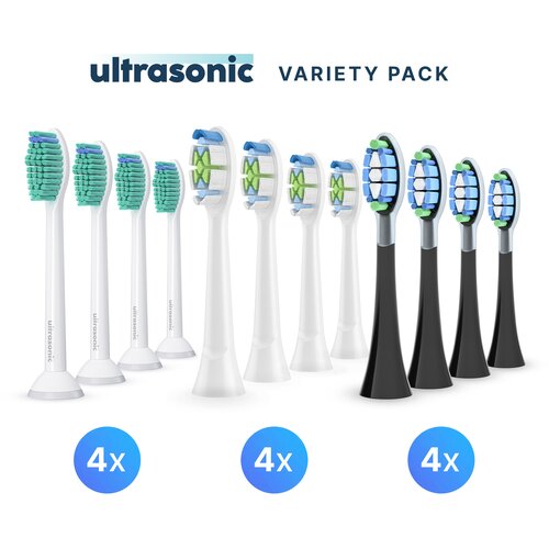 Ultrasonic Ultrazvučni komplet nastavaka za Philips Sonicare C1 ProResults, W2 Optimal White, C3 Premium Za&amp;scaron;tita od plaka Slike
