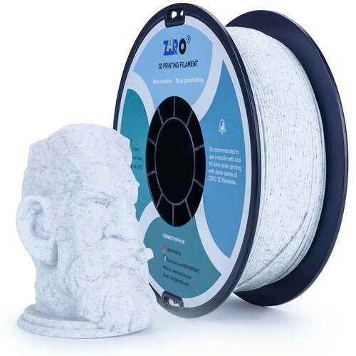  ZIRO Stone PLA filament 1.75 mm – Blue and White Cene