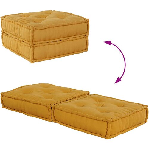  Modularna sofa žuta 70x70x36 tkanina Slike