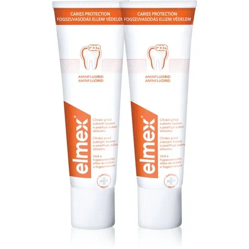 Elmex Caries Protection zobna pasta, ki ščiti pred kariesom s fluoridom 2x75 ml