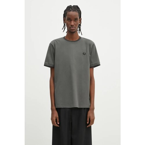 Fred Perry Majice s kratkimi rokavi TWIN TIPPED T-SHIRT Siva Cene