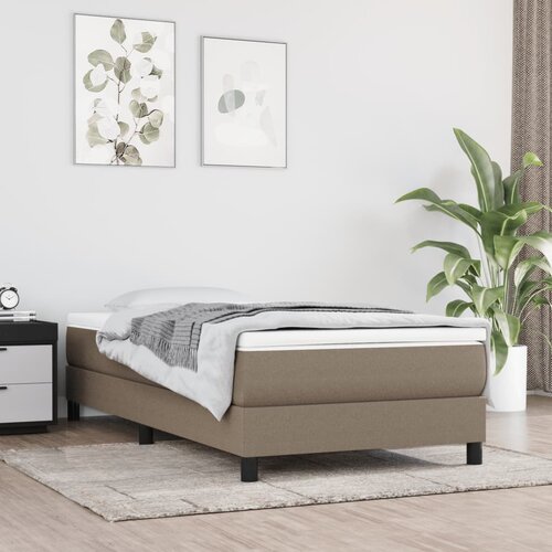 vidaXL Vzmetnica z žepkasto vzmetjo taupe 100x200x20 cm blago Cene