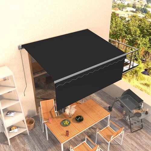 Tenda na ručno uvlačenje s roletom 3,5 x 2,5 m antracit Cijene