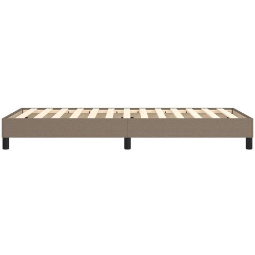  Za krevet s oprugama smeđesivi 100x200 cm od tkanine Slike