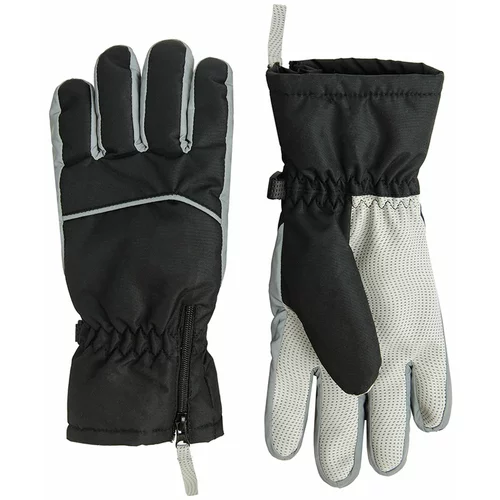 Cool club ski rokavice 5 prstov CAG2732750 črna D 134/146