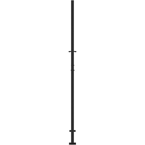  Vrtna vrata crna 100x200 cm dizajn s čeličnim tragovima Slike