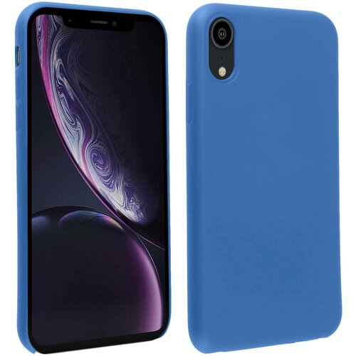 AVIZAR Poltrdi silikonski za&amp;scaron;citni etui z mehkim zakljuckom na dotik - Midnight Blue str. Apple iPhone XR, (20599336) Slike