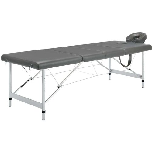 vidaXL masažni stol s 4 zone i aluminijskim okvirom antracit 186x68 cm Cijene