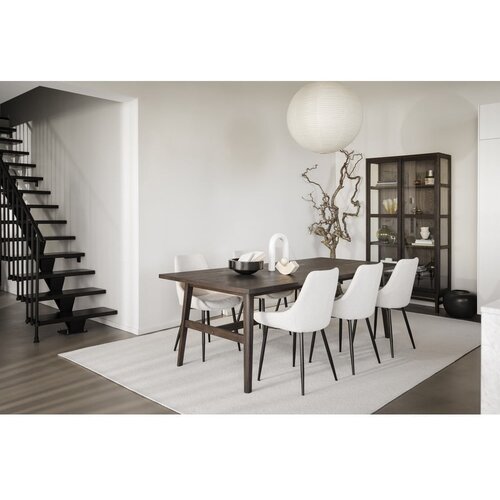 Rowico Rjava vitrina v hrastovem dekorju z drsnimi vrati 100x203 cm Hazelton &amp;ndash; Slike