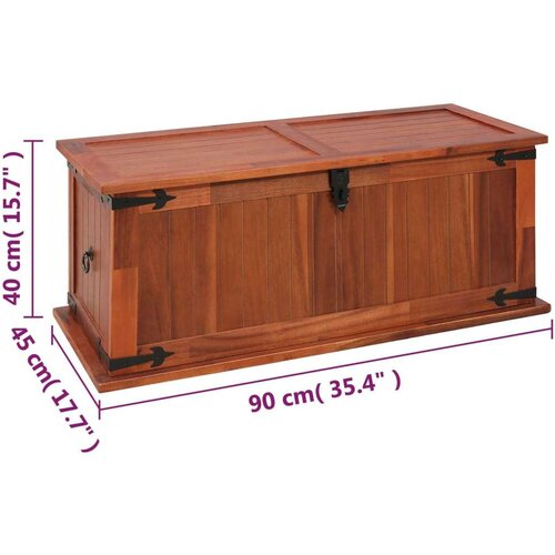 VidaXL &amp;scaron;krinja za pohranu 90 x 45 x 40 cm od masivnog bagremovog drva Slike