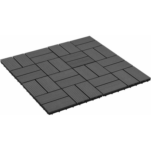  Pločice za decking 22 kom. Crna 30 x 30 cm WPC Cijene