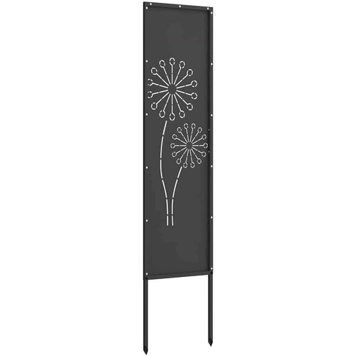 vidaXL Privatnost u vrtu Crna 32 x 140 cm Hladno valjana čelična Cijene
