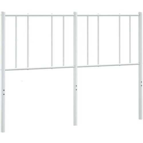  Metalno uzglavlje bijelo 135 cm Slike