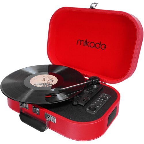 Gramofon Mikado Nostalgia MN-101 Pickup Red Usb + RCA + Bluetooth Supported Music Box, 22357 Cijene