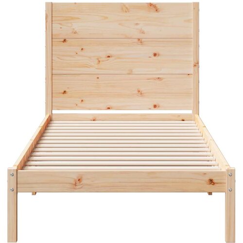  Dugi okvir kreveta bez madraca 90 x 220 cm masivno drvo Slike