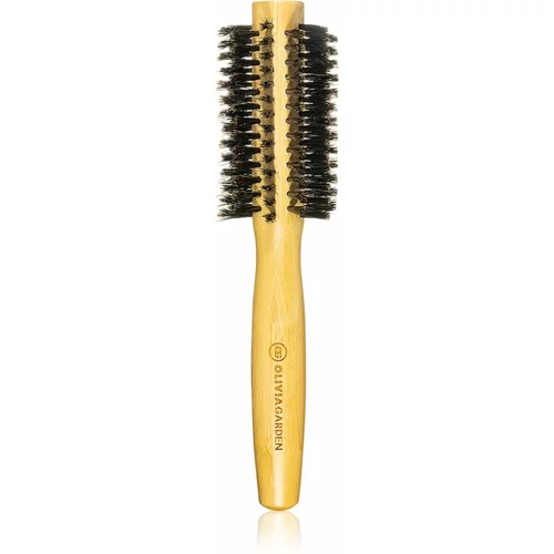 Olivia Garden Bamboo Touch okrogla krtača za lase s ščetinami divjega prašiča premer 20 mm