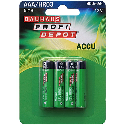 PROFI DEPOT Polnilne baterije Profi Depot (Micro AAA, NiMH, 1,2 V, 4 kosi)