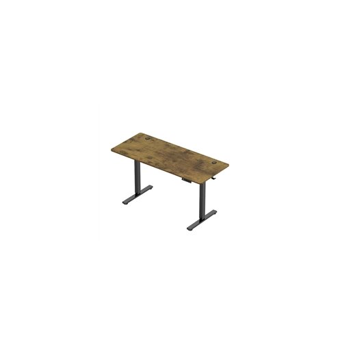 Vonhaus Električni podizni stol s USB-C punjenjem (140 x 60 cm), orahovo drvo, crna baza Slike