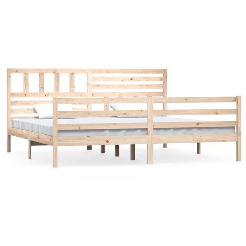 vidaXL Posteljni okvir iz trdnega lesa 200x200 cm, (21073593) Cene