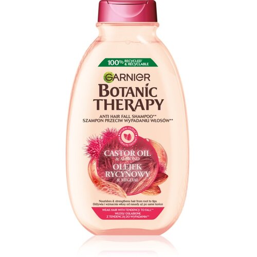 Garnier Botanic Therapy Ricinus Oil krepilni &amp;scaron;ampon za oslabljene lase, ki so nagnjeni k izpadanju 400 ml Slike