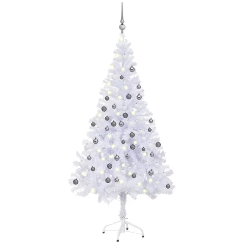 vidaXL umjetno božićno drvce LED s kuglicama 180 cm 620 grana