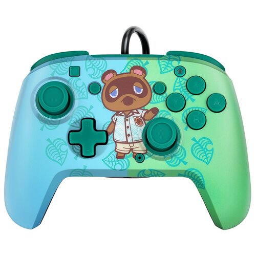 Pdp žični igralni plo&amp;scaron;ček nintendo switch faceoff deluxe kontroler + audio - animal crossing Slike