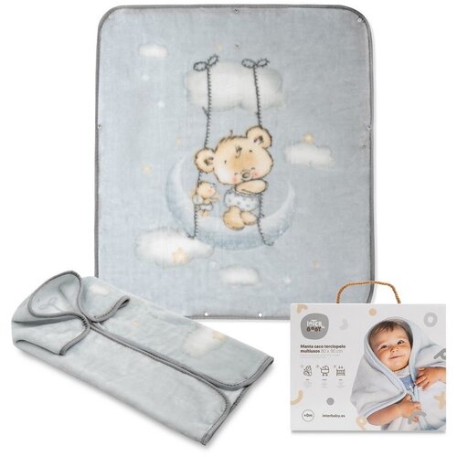 Interbaby dekica i vreća za spavanje 80x90 cm Oblak siva Cene