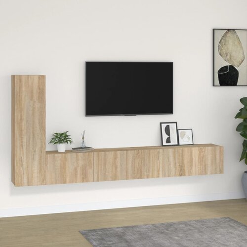 vidaXL 3-dijelni set TV ormarića boja hrasta sonome konstruirano drvo Cijene