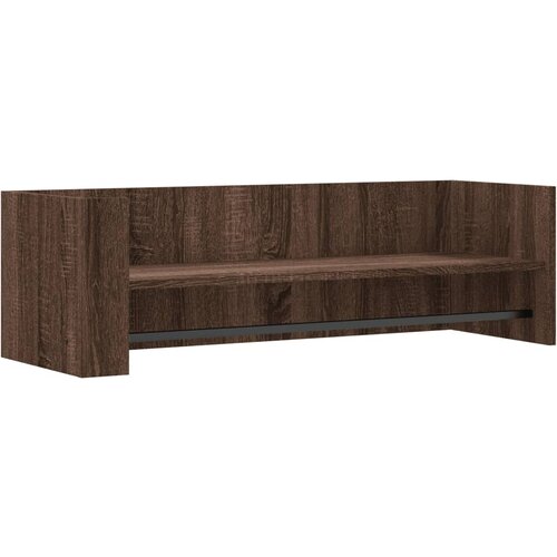 Maison Chic Stenska polica - Viseča Polica rjav hrast 100x35x30,5 cm inženirski les, (21758775) Slike