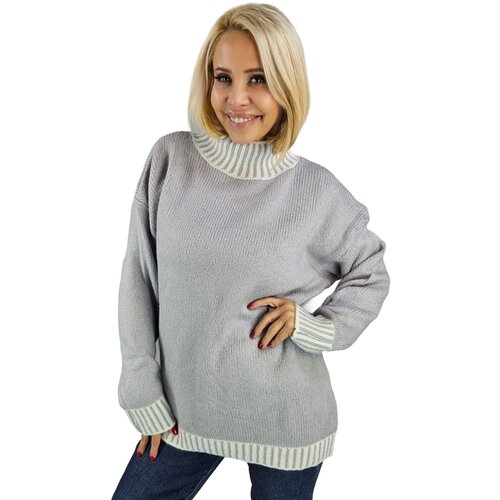 Pri Warm and cozy women's striped sweater autumn winter KEIRA Cijene
