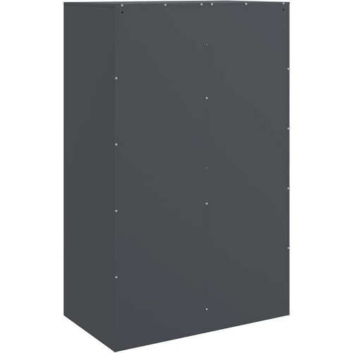  Komoda antracit 67 x 39 x 107 cm čelična Slike