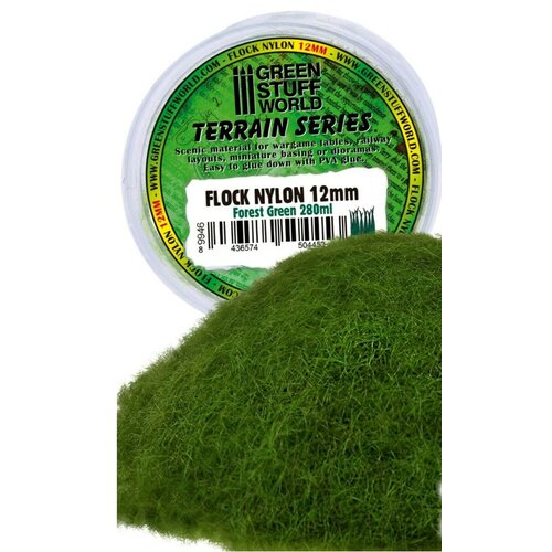 Green Stuff World imitacija trave flock nylon 12mm 280ml zelena Cene