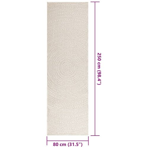  Tepih ZIZUR 80 x 250 cm s izgledom jute unutarnji i vanjski Slike