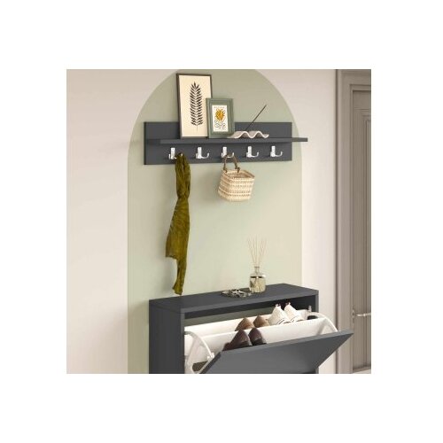 Hanah home Čiviluk Leon Anthracite Slike