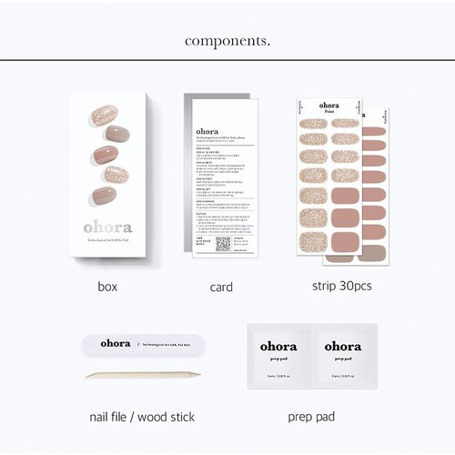 OHORA Gel Nail Sticker N Carmel nalepke za nohte odtenek ND-315 1 kos Slike