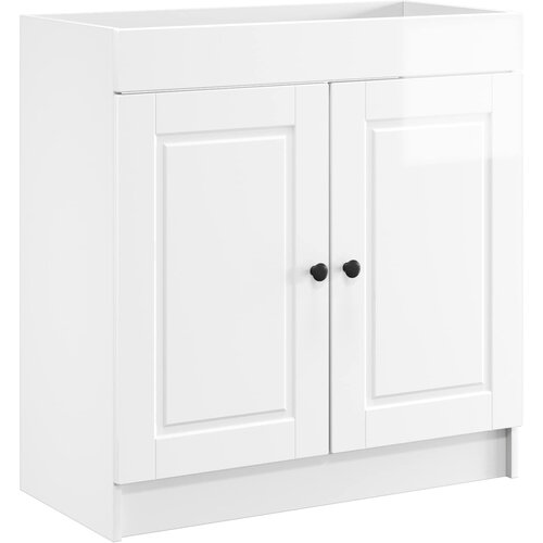 VidaXL Omarica pod umivalnikom Bela visok sijaj 56 x 37,5 x 81 cm, (5000245525) Slike