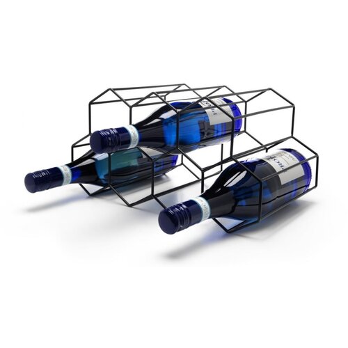 Leopold Vienna Črno kovinsko stojalo za vino - Leopold Vienna Slike