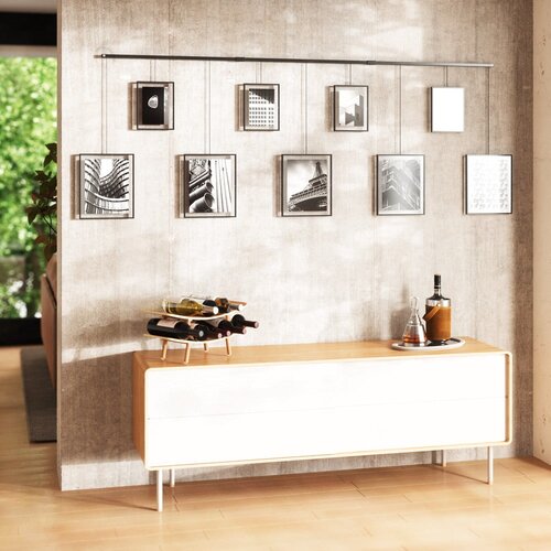 Umbra Crni metalni viseći okviri u setu 9 kom 223x77,5 cm Exhibit &amp;ndash; Slike